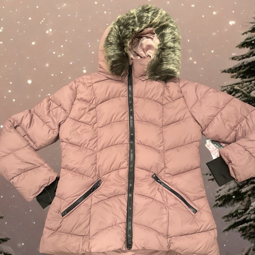 NWT Puffer Jacket With Detachable Hood